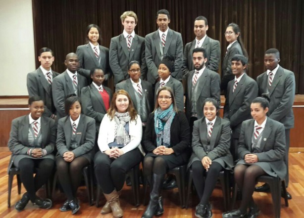Posing and looking well-behaved  and "normal" with their class teacher and grade head, Mrs Janse van Rensburg and Mrs Moyce respectively